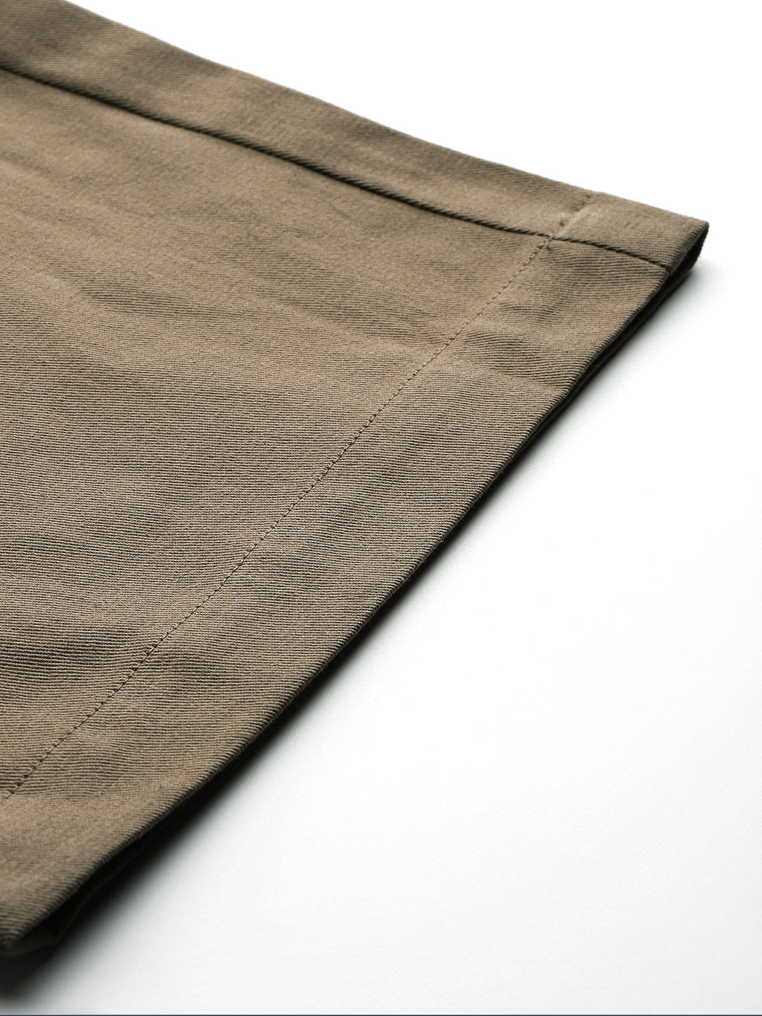 Popnetic Women High-Rise Pure Cotton Twill Weave Cargo-Style Wide Leg Trousers