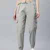 Popnetic High-Rise Pure Cotton Cargo Trousers