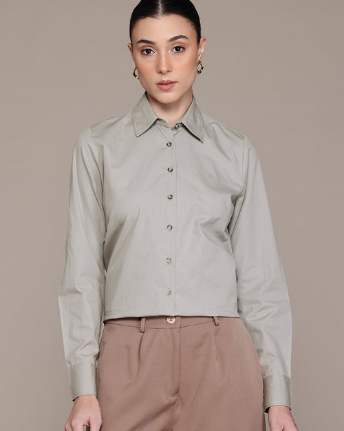 Popnetic Women Smart Pure Cotton Formal Shirt