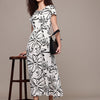 Popnetic Floral Print A-Line Midi Dress
