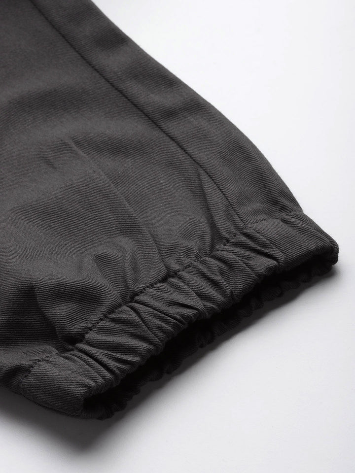 Popnetic High-Rise Pure Cotton Cargo Trousers