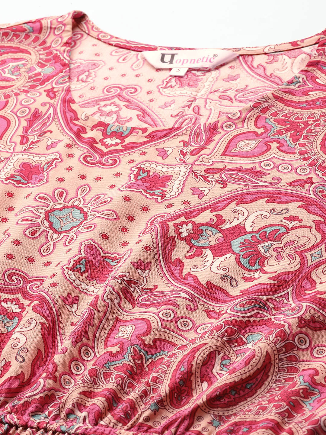 Popnetic Paisley Print A-Line Midi Dress