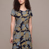Popnetic Floral Print A-Line Midi Dress