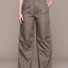 Popnetic Women Loose Fit High-Rise Parachute Cargo Trousers