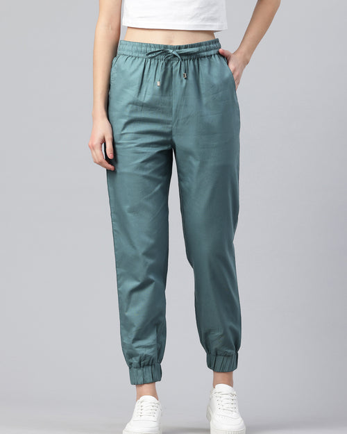 Popnetic Women High-Rise Pure Cotton Joggers
