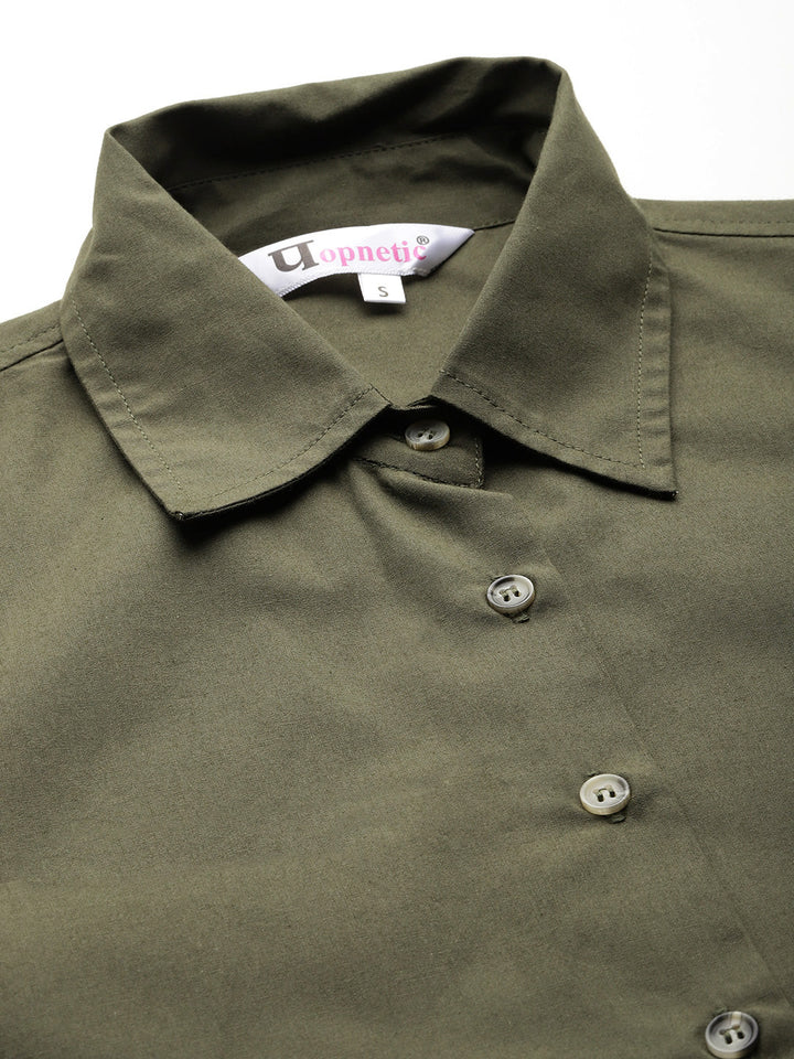 Popnetic Women Smart Pure Cotton Formal Shirt