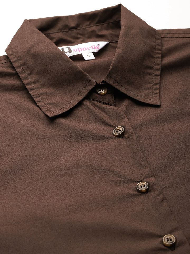 Popnetic Women Smart Pure Cotton Formal Shirt