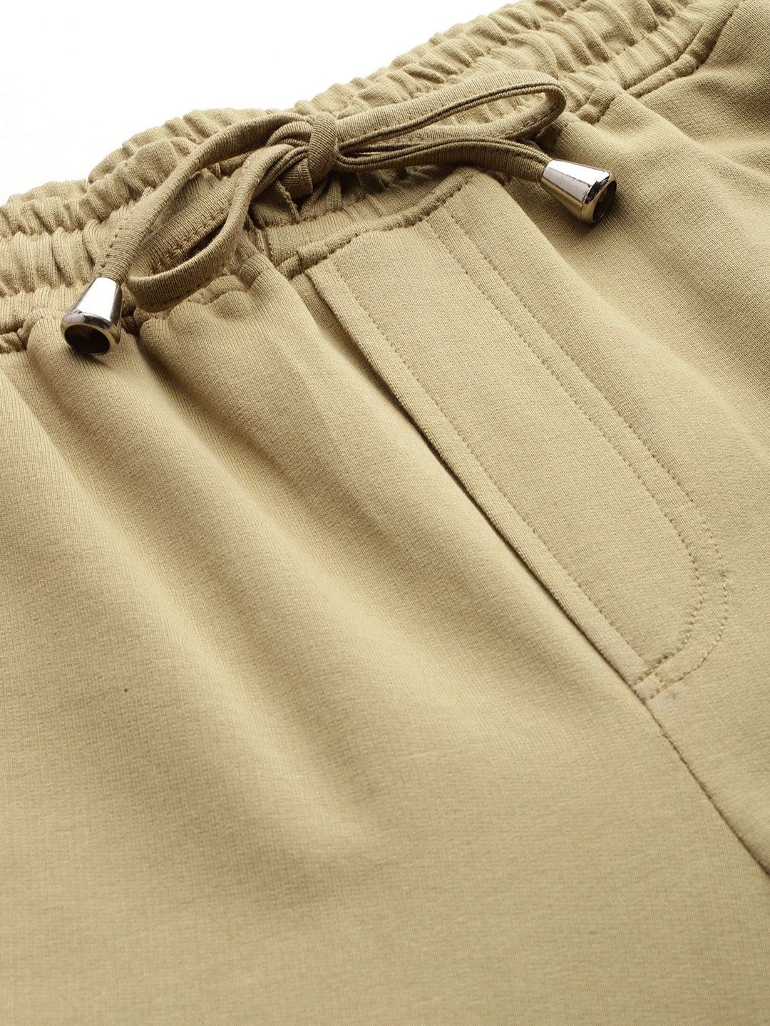 Popnetic Women Pure Cotton High-Rise Cargo Style Joggers Trousers