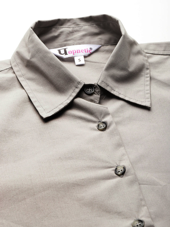 Popnetic Women Smart Pure Cotton Formal Shirt