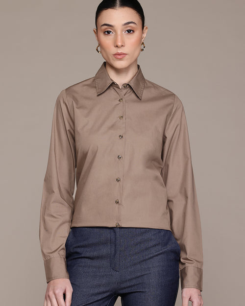 Popnetic Women Smart Pure Cotton Formal Shirt