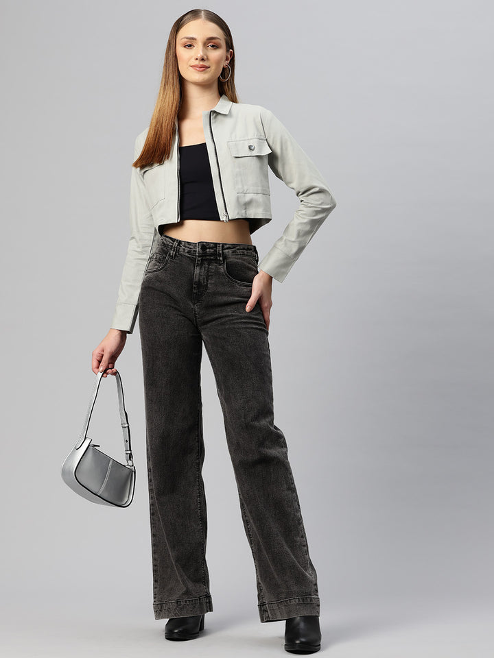 Popnetic Women Crop Tailored Jacket