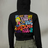 Popnetic Women Printed Hooded Sweatshirt