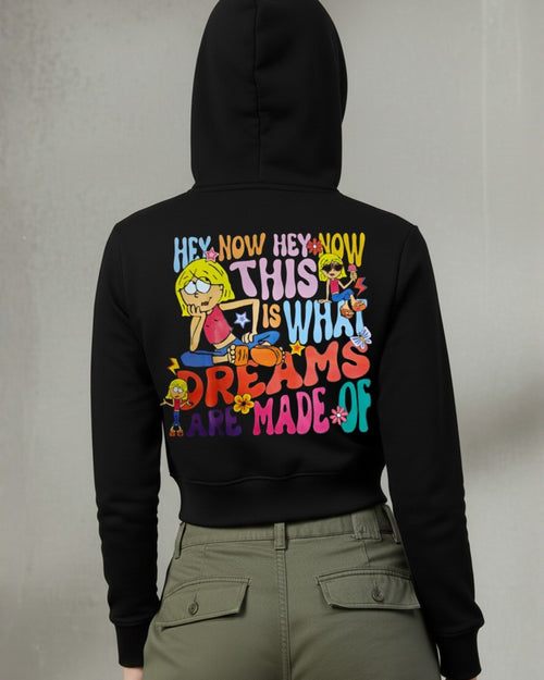 Popnetic Women Printed Hooded Sweatshirt