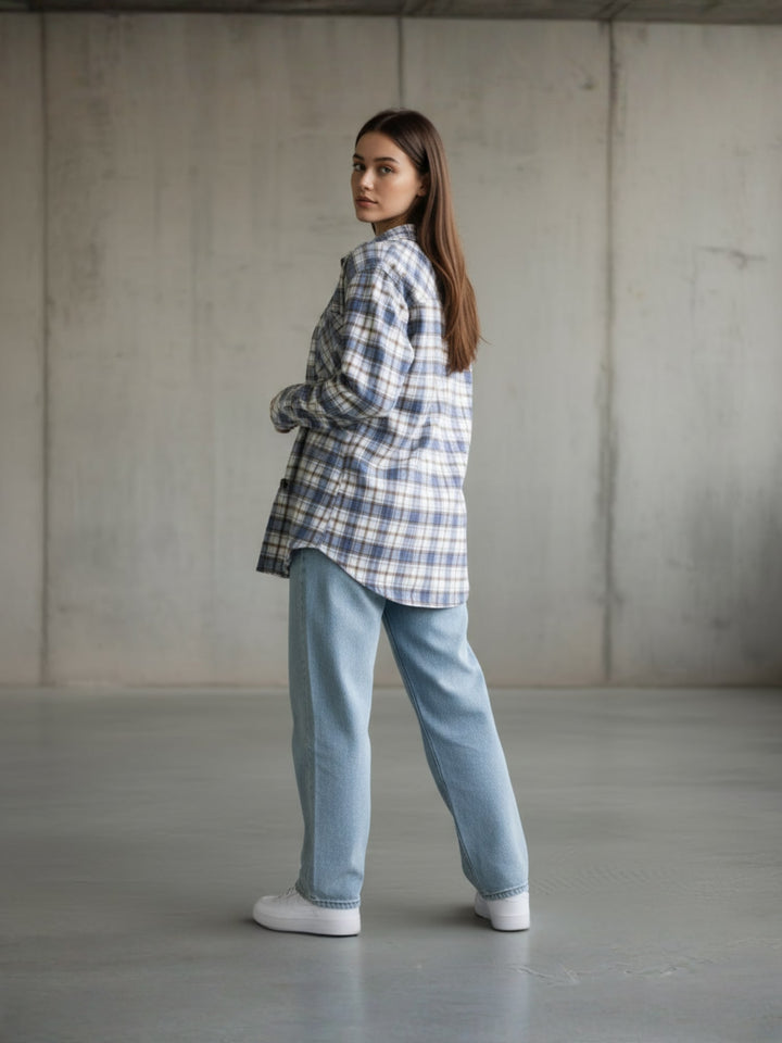 Popnetic Women Checked Casual Shirt