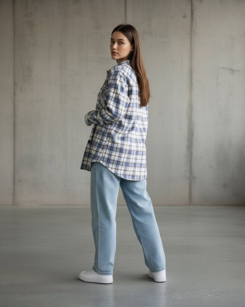 Popnetic Women Checked Casual Shirt