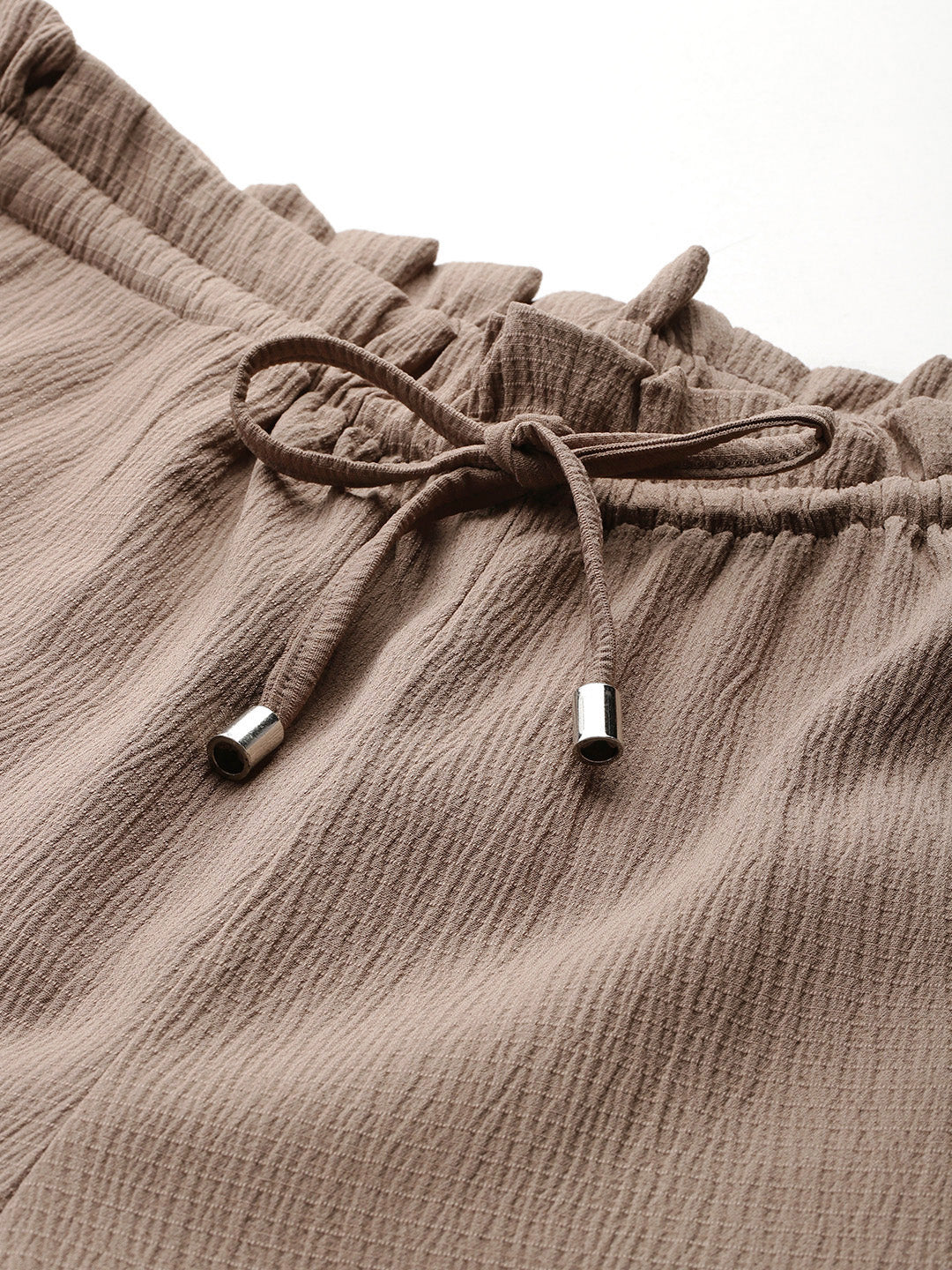 Popnetic Textured High-Rise Trousers