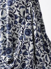 Popnetic Women Blue & White Printed Maxi Dress